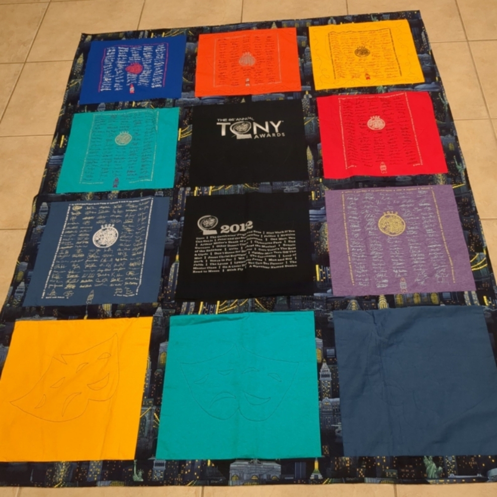 Tony Awards 66th Annual Custom Handmade Quilt New York City